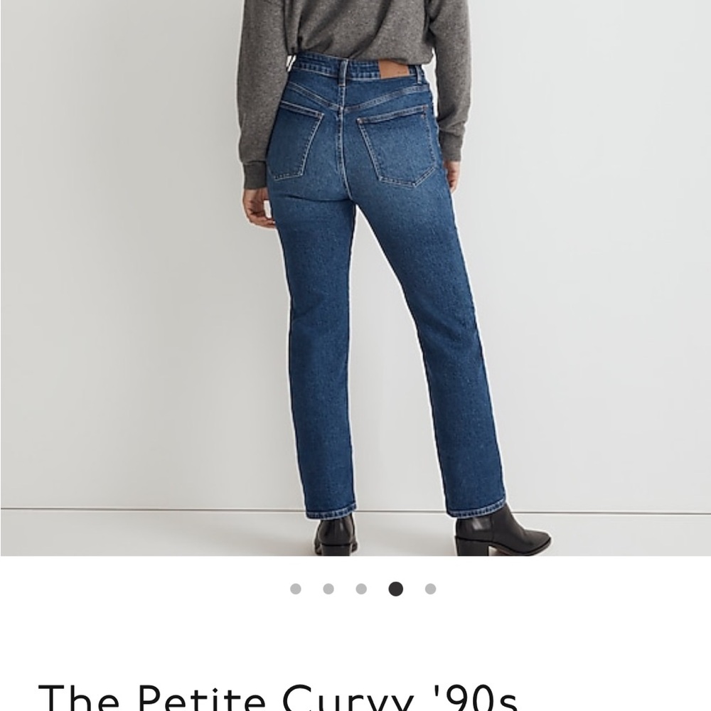 Madewell petite curvy 90s straight jean in Barlow wash - Picture 7 of 8